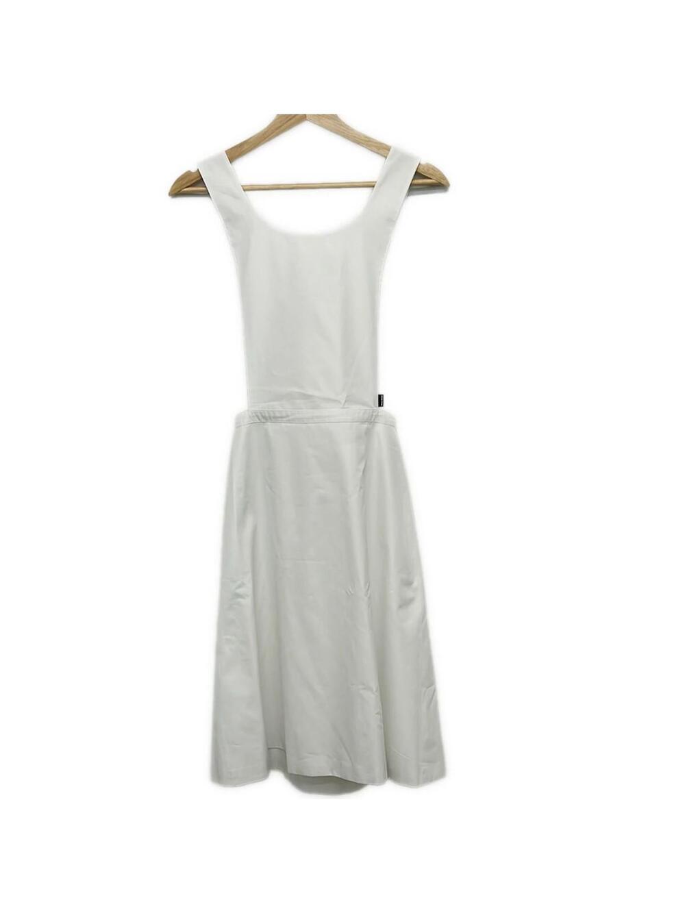 Miumiu Poplin Apron Dress White Women's #296323M68B